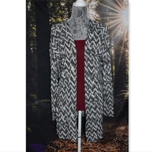B&W Open Cardigan